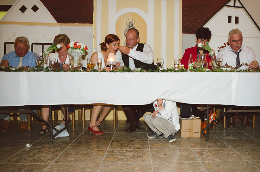 esküvői vacsora pillanat fotó