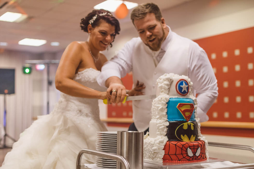 kreatív esküvői torta